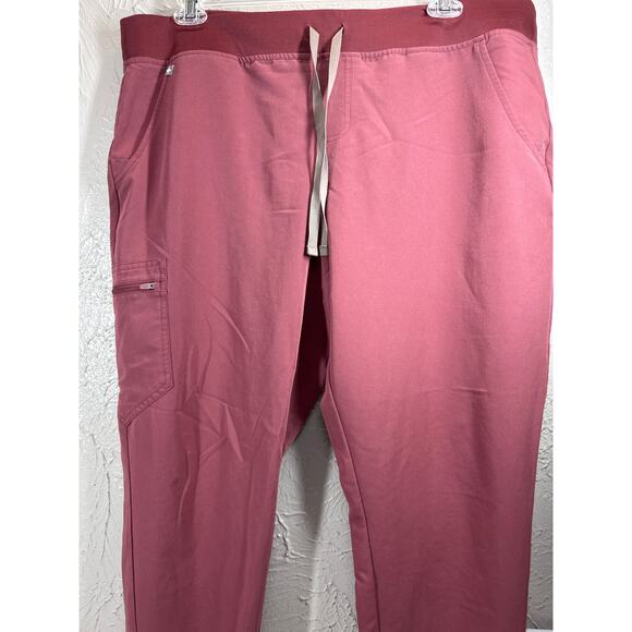 Figs Womens Zamora Joggers Scrub Pants Uniform Tapered Dusty Rose Pink Size XXL‎ - Picture 3 of 6